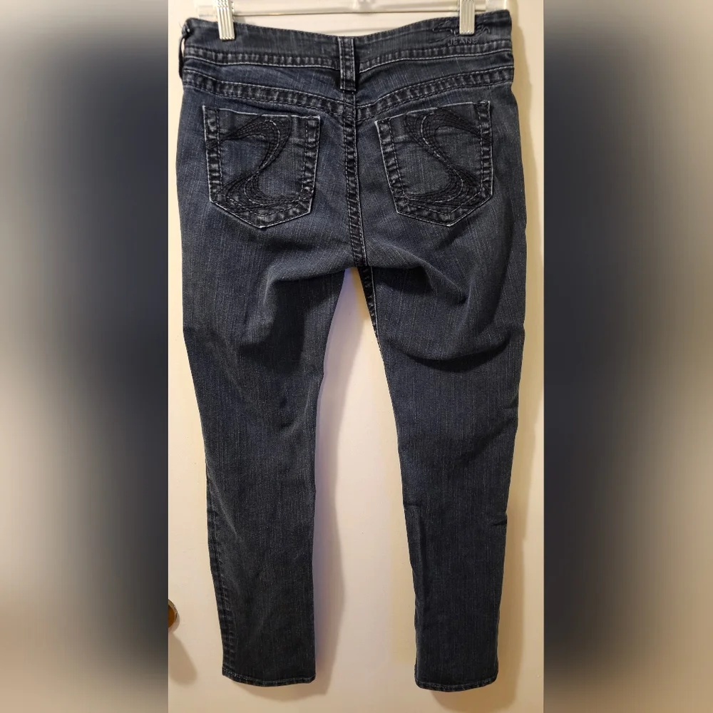 Silver Jeans Suki Skinny Blue Jeans Women's Size 29x31 Measures 29x30